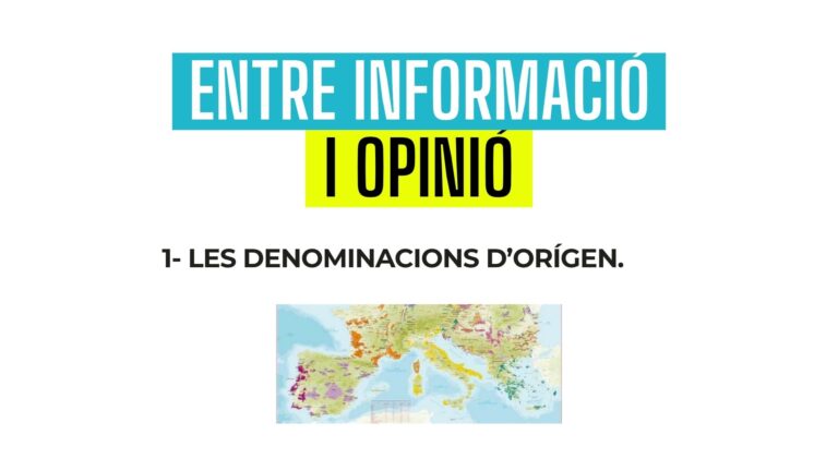 EOI: 1- Les Denominacions d'Origen
